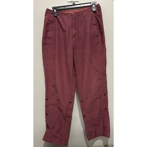 EMS Women's Convertible Burgundy Hiking‎ Pants; Size 8